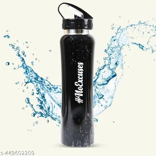 Spark Stainless-Steel Bottle, Black, 750 ml