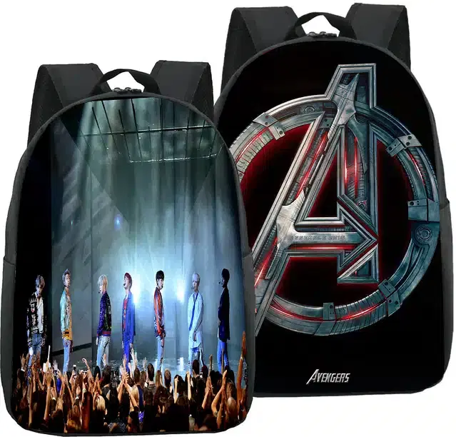 Canvas Backpacks for Women, Pack of 2 (Maroon)