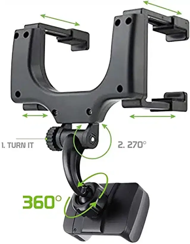 Adjustable Mobile Car Mount, Black