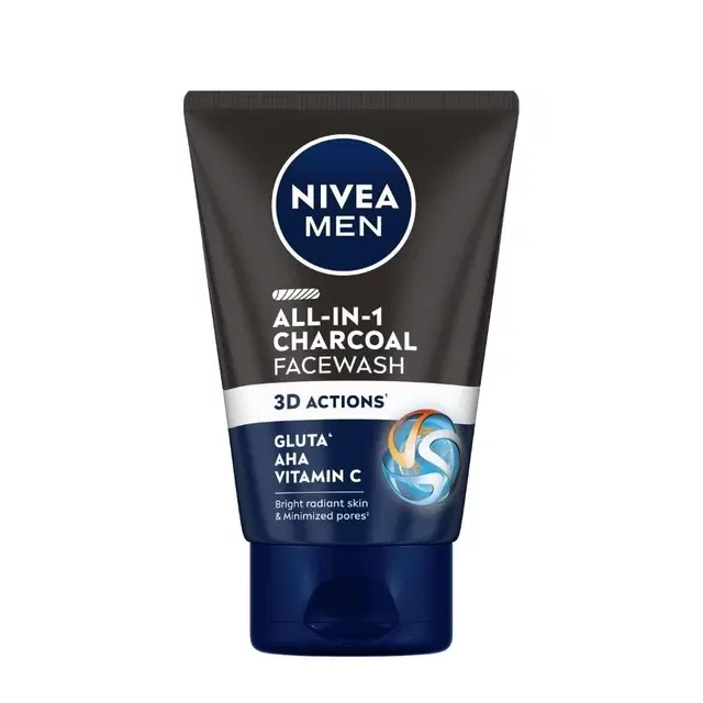 Nivea Men All-In-One Charcoal Face Wash 100 ml
