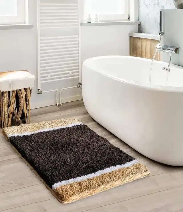 Microfiber Solid Bath Mats, Multicolor, 40x60 cm