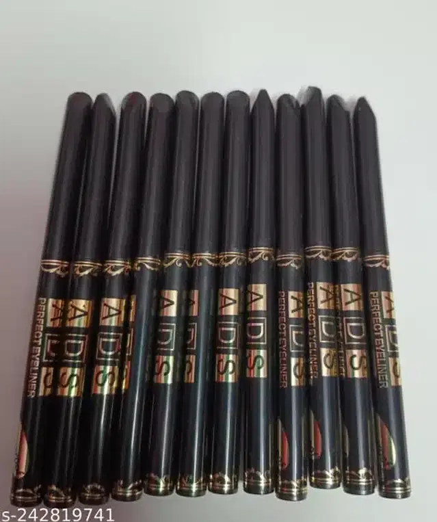 ADS Kajal, Black, Pack of 12