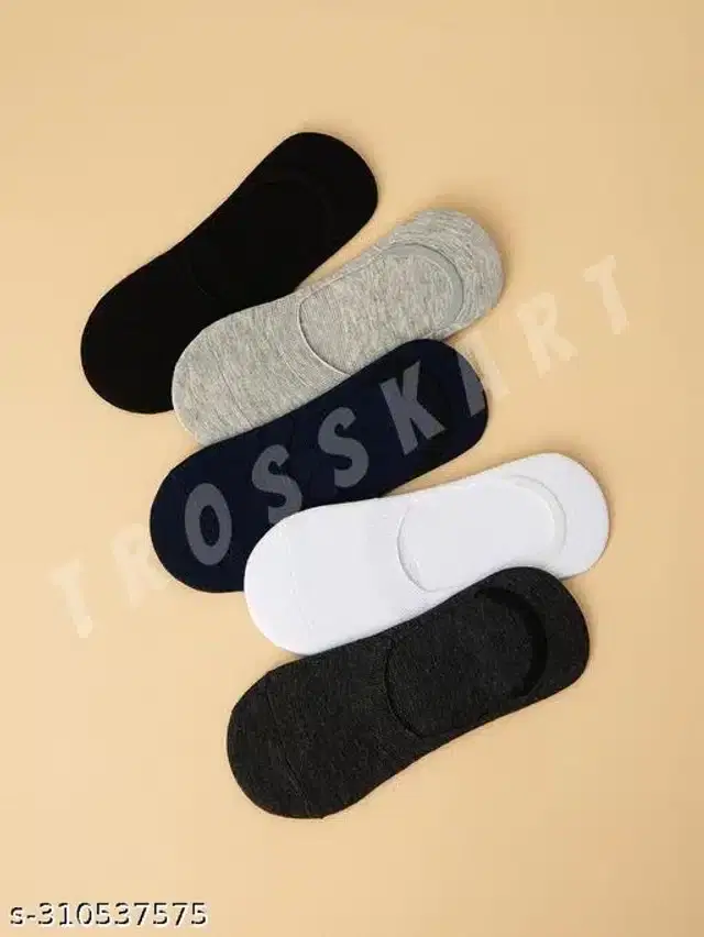 Cotton Socks for Men, Set of 5 (Multicolor)