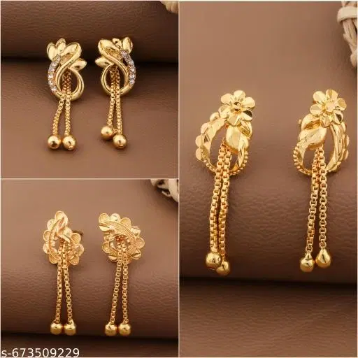 Latest Design Earrings/Studs/Bali Combo For Women'S/Girls