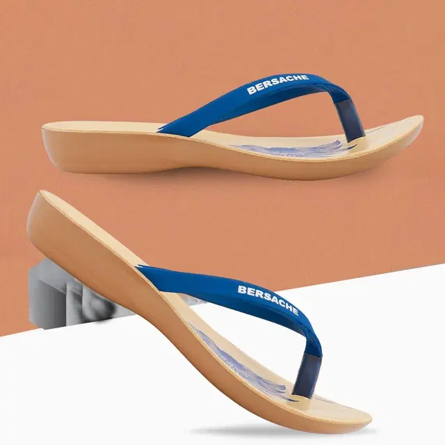 Solid Flatforms for Women (Blue, 5)
