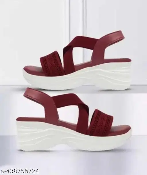 Heels for Women, Maroon (3)