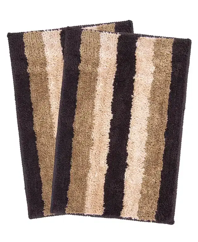 Anti-Skid Bath Mats, Pack of 2, Multicolor, 37x57 cm