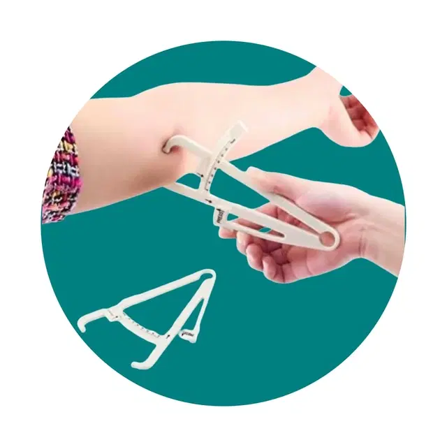 Lightweight Eco-Friendly Body Fat Measuring Caliper, Multicolor, Pack of 1