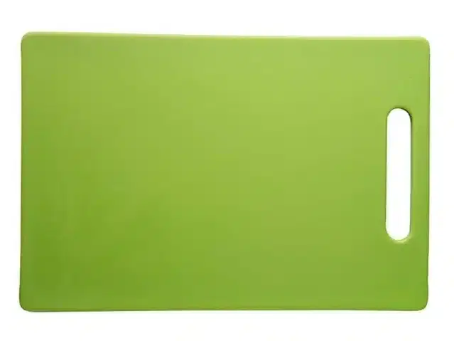 Plastic Vegetable Cutting Board, Green, 20x15 cm