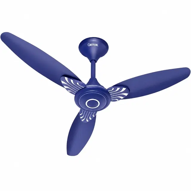Maxotech Spectra Ultra High Speed 100% CNC Winding 48 Inch Decorative 1200 mm 3 Blade Ceiling Fan, Anti Dust | Matt Blue | Pack of 1