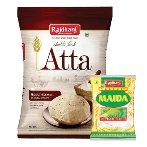 Rajdhani Atta 5 kg + Rajdhani Besan 500 g