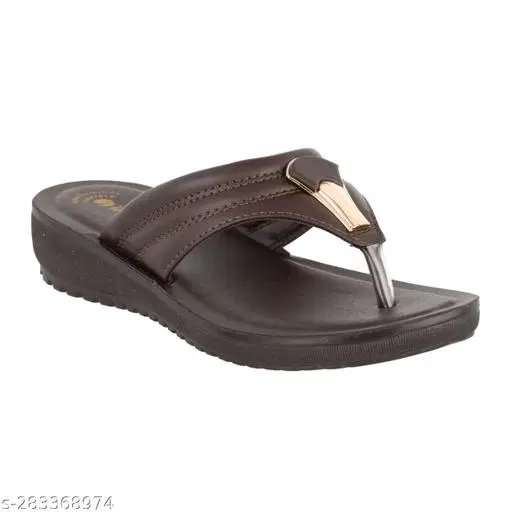 Inblu Sliders for Women (Brown, 2)