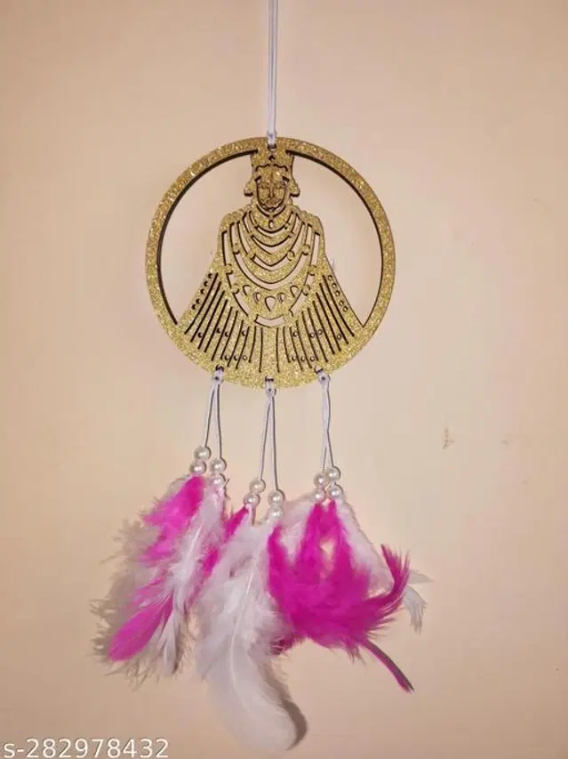 Feather Wall Hanging Dream Catcher, Multicolor