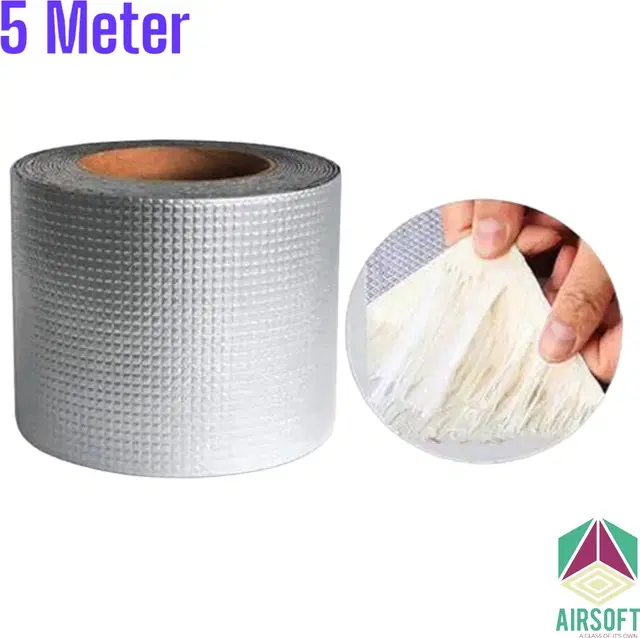 Aluminium Single Sided Self Adhesive Tape, Silver, 5 m