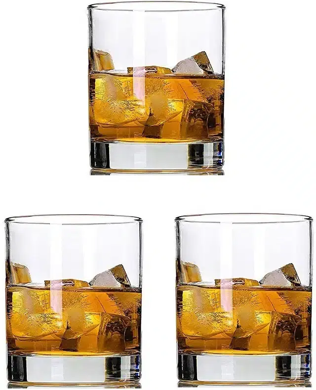 Liquor cum Cocktail Glasses, Transparent, 280 ml, Pack of 3