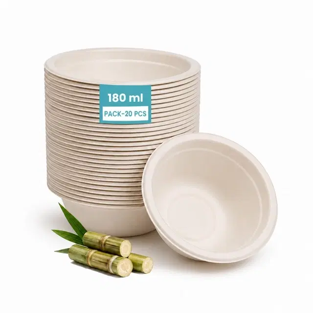 Bagasse Sugarcane Dona Pack of 20 Pcs