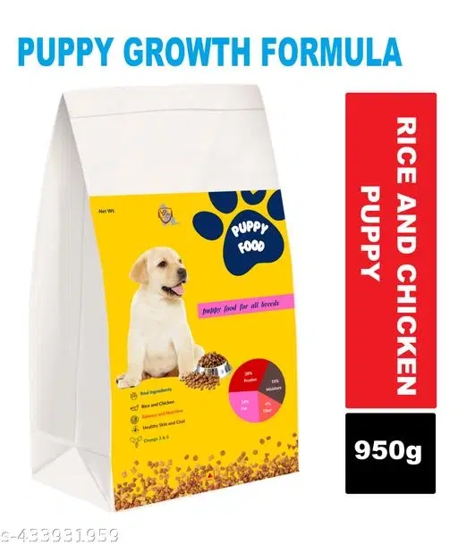 Puppy Dry Dog Food, Chicken & Milk Trial 950g (Pack Of 1)