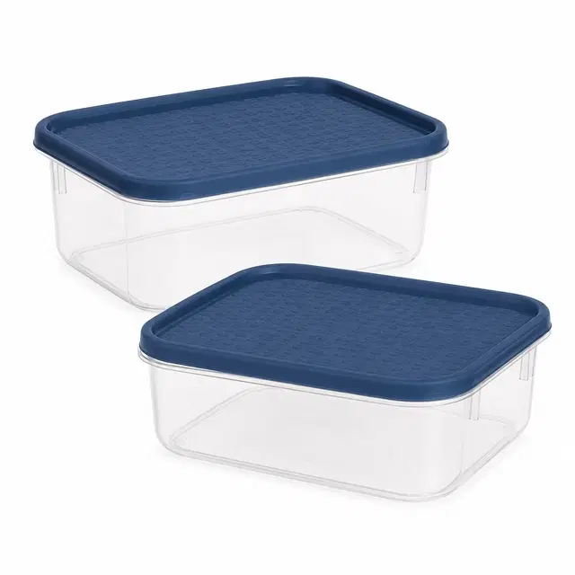 ALL TIME 2 Pcs Polka Container, 1000 ml, Assorted