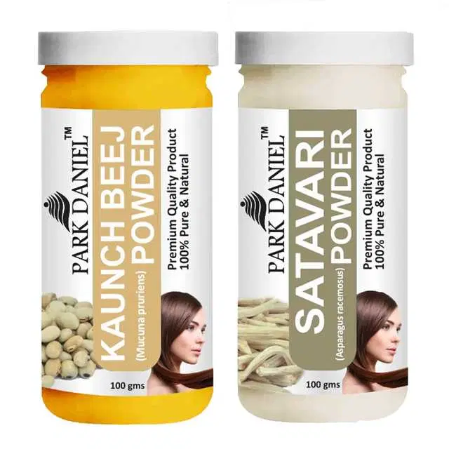 Park Daniel 100% Pure & Natural Kaunch Beej Powder & Satavari Powder, Pack Of 2, 100 g, SE-1191