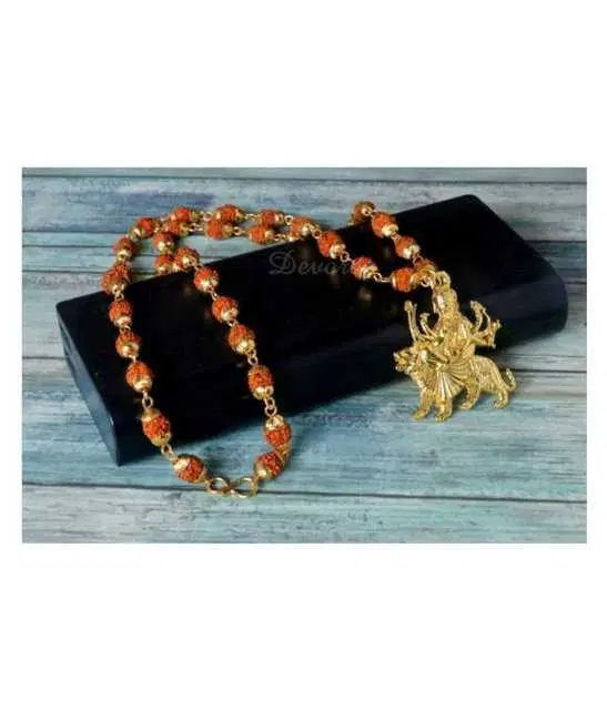 BHARDWAJ RETAILS db enbloc - Brass Pooja Mala, Pack of 1 (Assorted) (BR64)