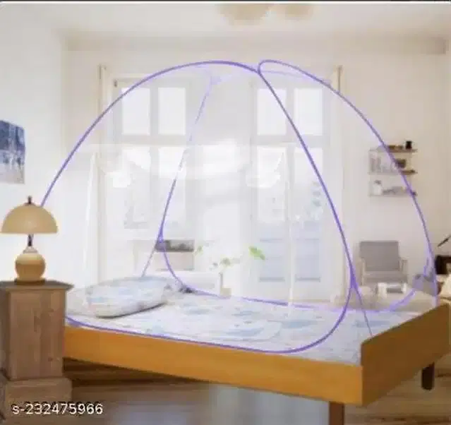 Polyester Mosquito Net, Purple, 6.7x6.5 Feet