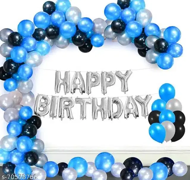 Birthday Party Decoration Kit, Multicolor, Set of 101