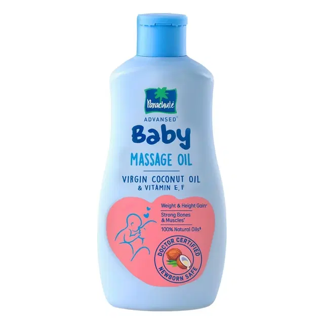Parachute Advansed Baby Massage Oil Enriched with 100% Virgin Coconut Oil, 200 ml