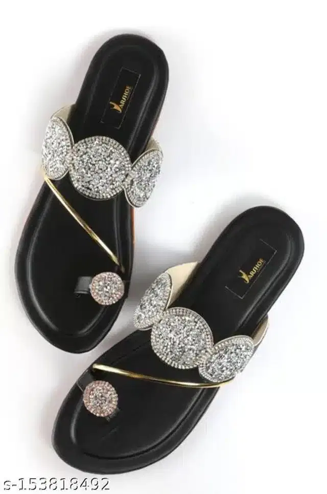 Flats for Women (Black, 4)