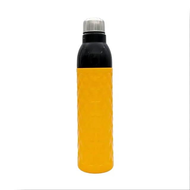 Plastic Insulated Water Bottle, Yellow, 1000 ml