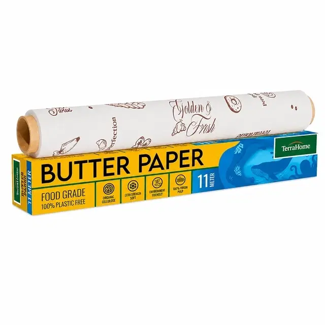 TerraHome OGR Butter Paper 11m [With in-built Cutter]