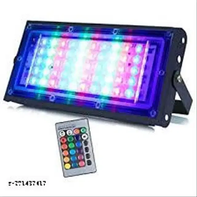 Remote Control Waterproof Flood Light, Multicolor, 50 W