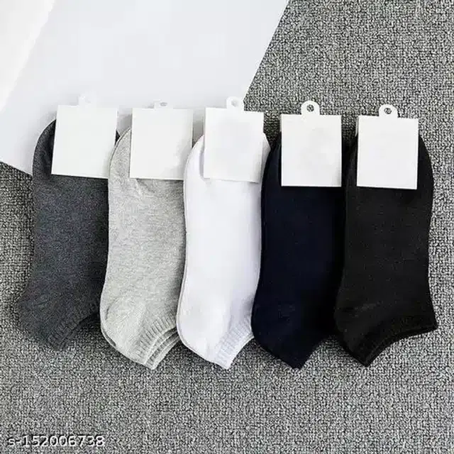 Cotton Socks for Men, Set of 3 (Multicolor)