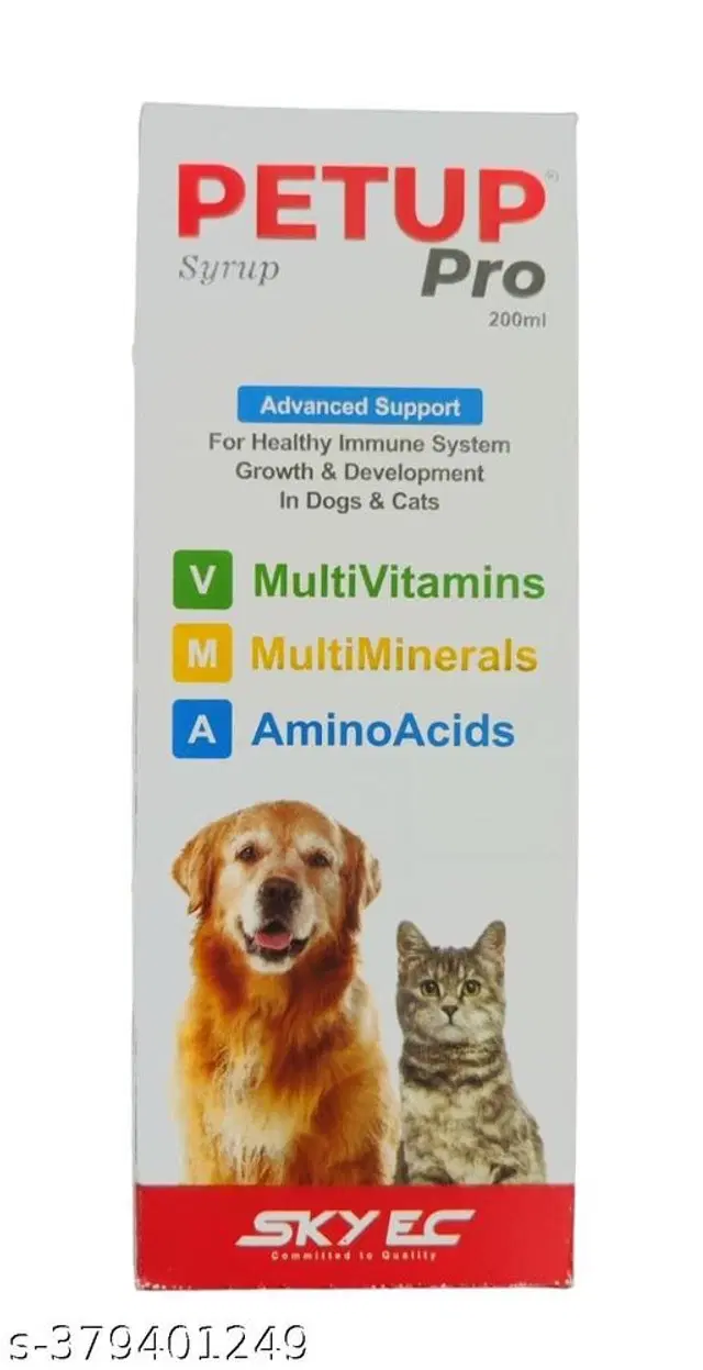 Petup Pro Multivitamins, Multiminerals and Aminoacids for Dogs & Cats, 200 ml