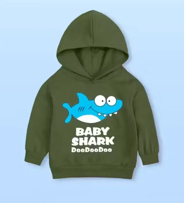 Light Fleece Printed Hoodie for Kids, Olive (2-4 Years)