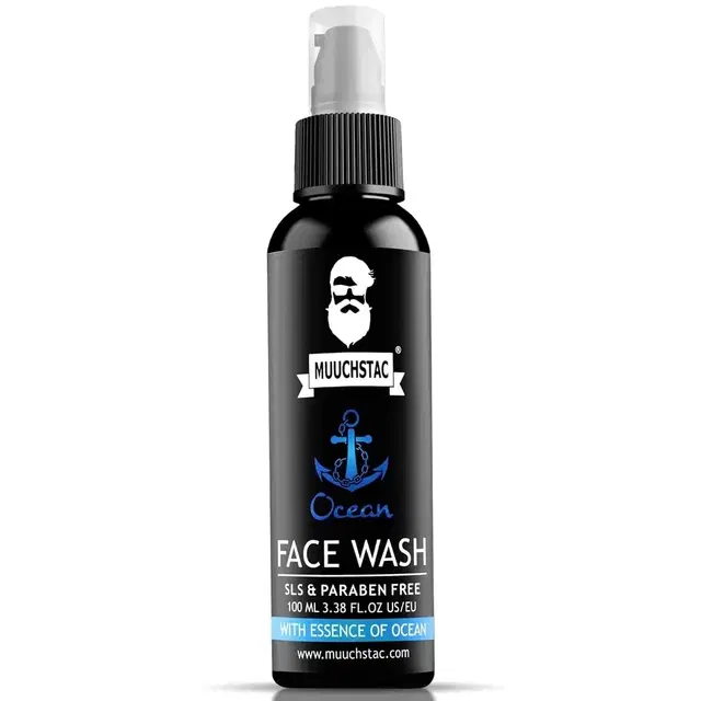 Muuchstac Ocean Face Wash For Men Fight Acne & Pimples, Brighten & Clears Skin 100 ml