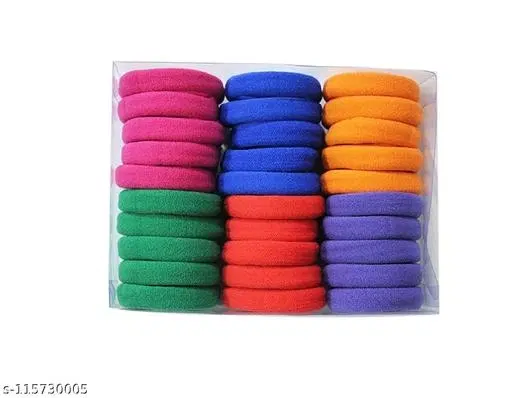 Rubber Bands & Scrunchies for Women (Red)