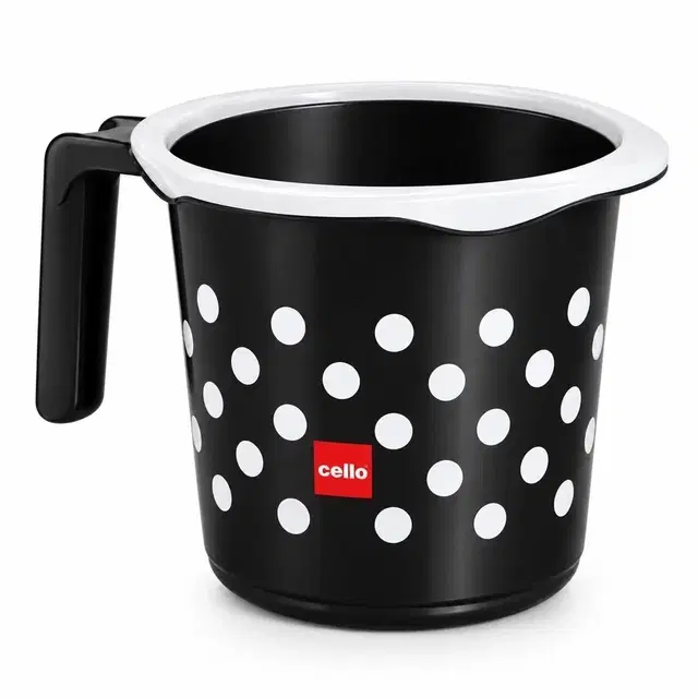 Cello Fusion Mug, 1.5 L, Black | Sturdy & Easy-Grip Handle