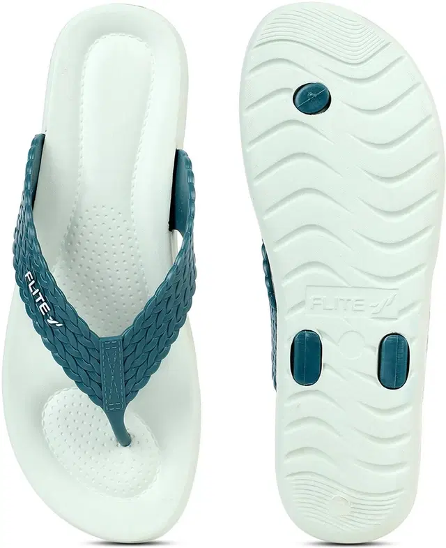 FLITE Casual Slippers for Women (Blue, Blue, 7 UK/India)