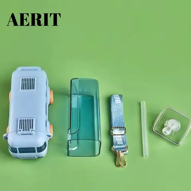 Plastic Bus Shape Sipper Bottle for Kids, Multicolor (1000 ml)