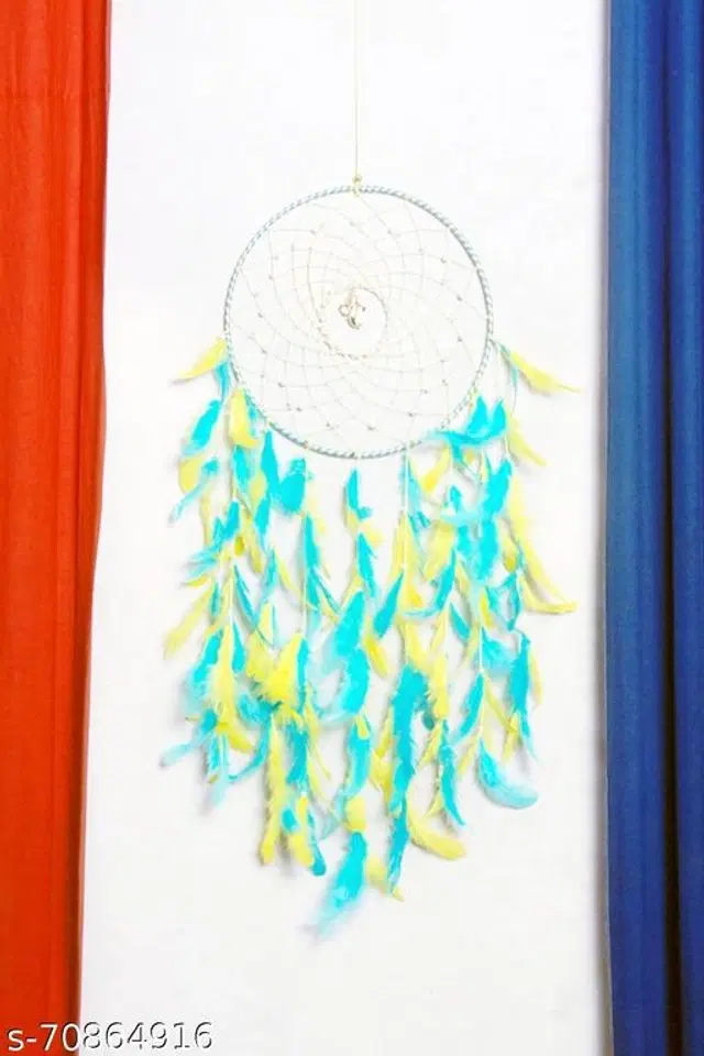 Feather Wall Hanging Dream Catcher, Multicolor