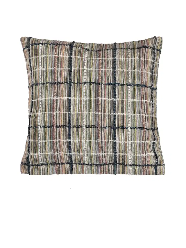 Cotton Cushion Cover, Multicolor, 16x16 inches