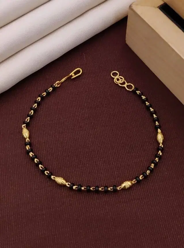Womens Bracelets & Bangles Artificial Beads Black(Free Size)