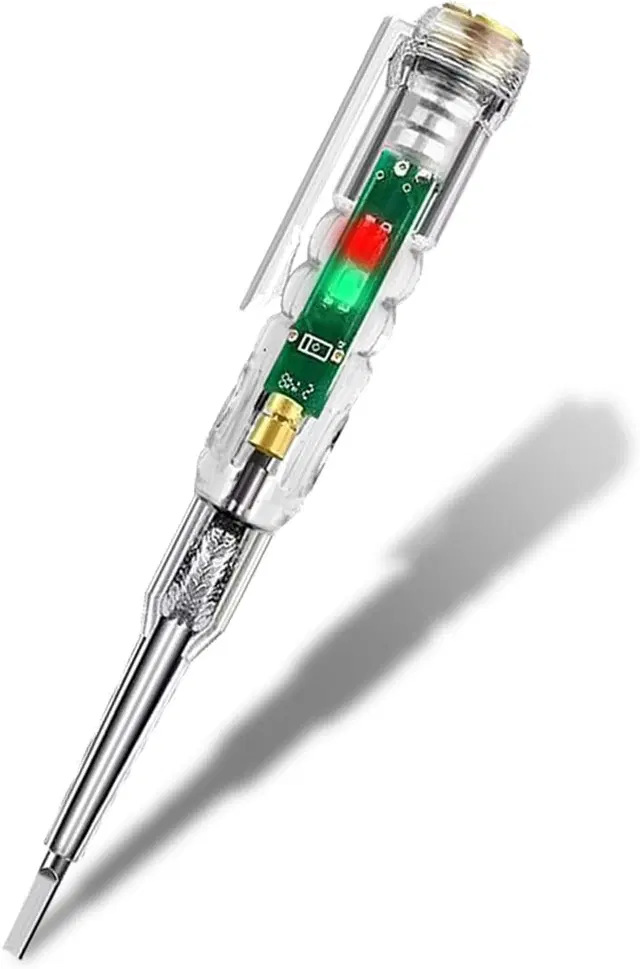 Atrocitus LED Voltage Detector Pen, corded_electric, Transparent, 1 PCS