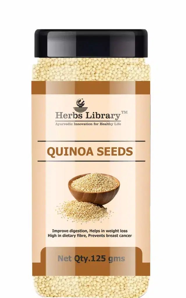 Herbs Library Fresh White Quinoa Seeds for Weight Loss, 125 g