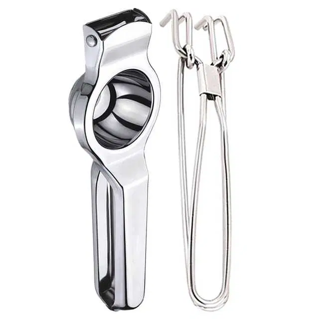 Oc9 Stainless Steel Lemon Squeezer & Utility Pakkad Kitchen Tool Set, O-4