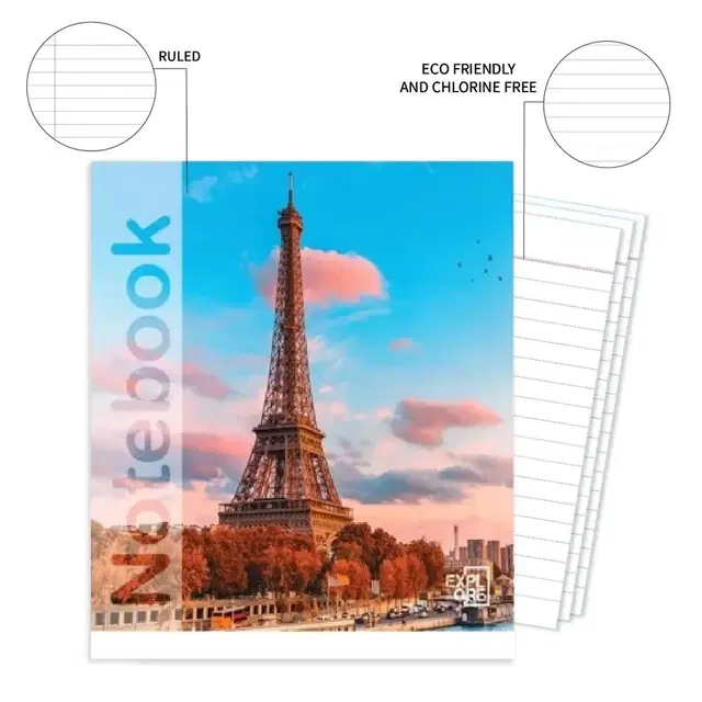 VPS A4 Ruled Notebook, 120 Pages, Pack of 2