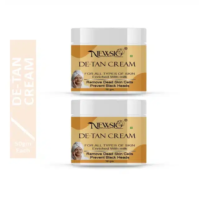 Newsio De-Tan Cream, Pack of 2, 50 g