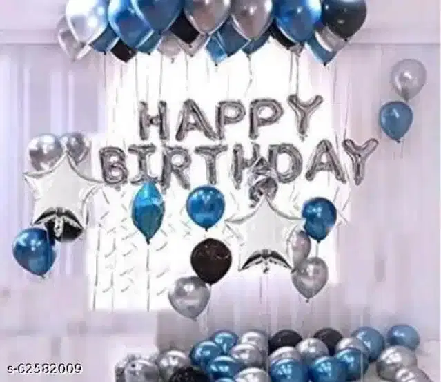Birthday Party Decoration Kit, Multicolor, Set of 45