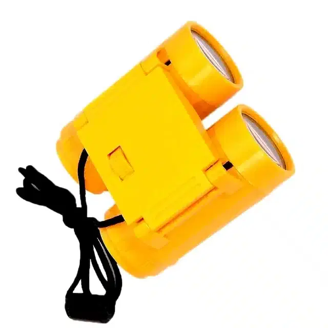 Binocular Telescope Toy with Neck Strap, 15 mm, Yellow