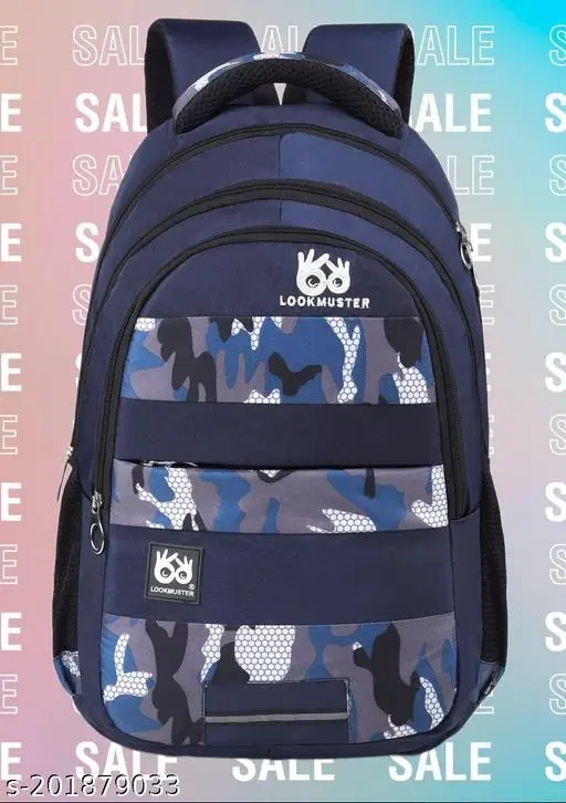 Nylon Backpack for Men & Women, Blue